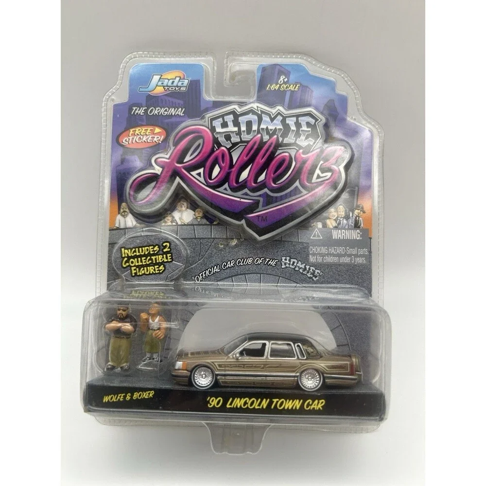 The Original Homie Rollerz ‘90 Lincoln Town Car Wolfe & Boxer Jada Toy 2004 READ